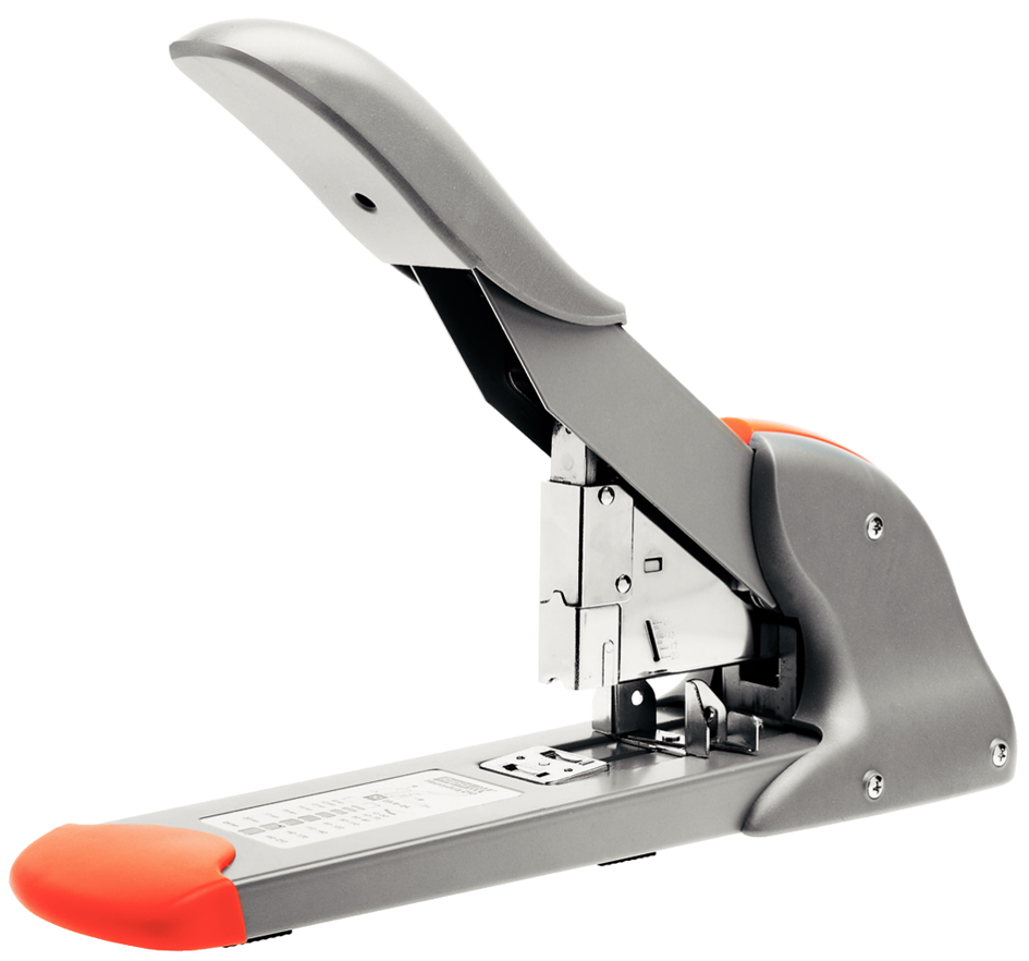 Bild von Starkes Blockheftgerät HD210, Metall, 210 Blatt, silber/orange