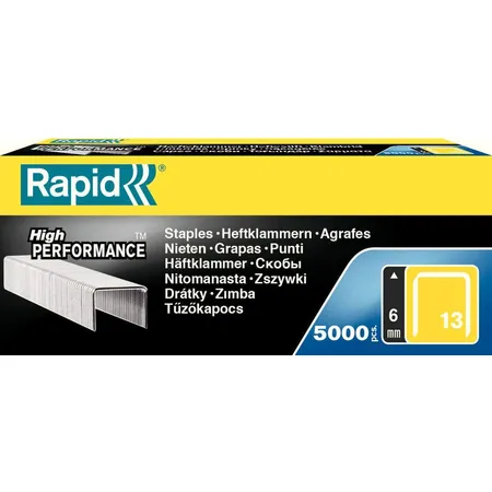 Bild von Rapid, Büroklammer, Typ 13 Feindrahtklammer 6 mm (5000 x)