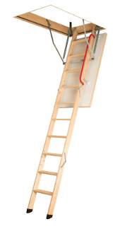 Bild von FAKRO Mehrteilige Bodenklapptreppen aus Holz LWK Komfort