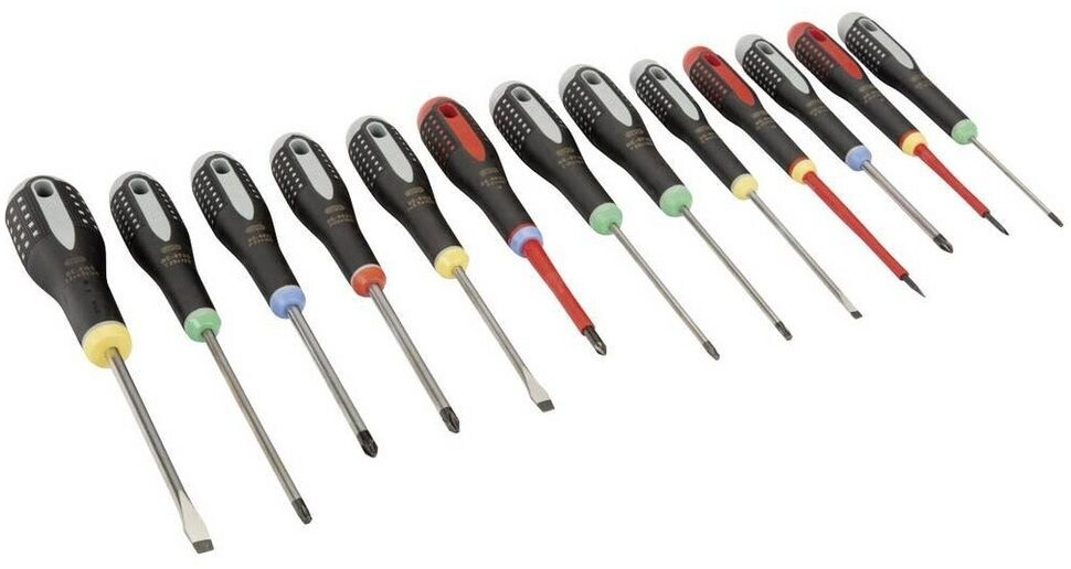 Bild von Bahco, Schraubenzieher, ERGO Schraubendreher-Satz für Schlitz-, Phillips-, Pozidriv- und TORX-Schrauben mit Gummigriff - (Schlitz, Phillipps-Kreuzschlitz (PH))