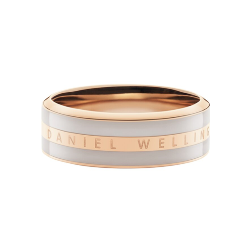 Bild von Eleganter Classic Ring in Roségold mit Sandfarbe