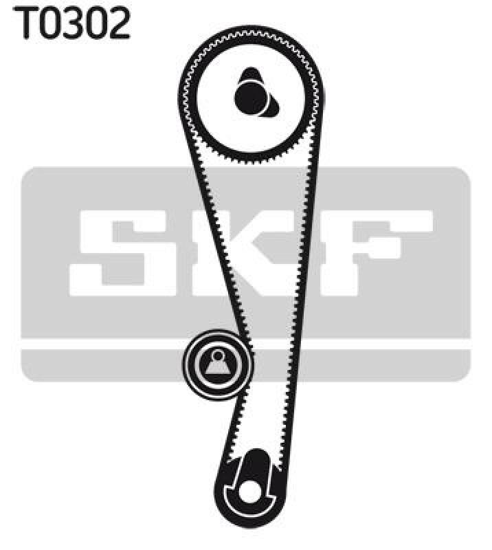 Bild von SKF VKMA 96208 Zahnriemensatz Zahnriemen Kit, Zahnriemenkit 89 mit abgerundetem Zahnprofil SUZUKI: SWIFT 2