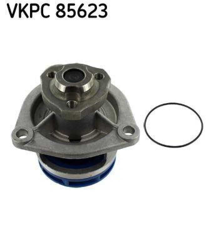 Bild von SKF VKPC 85623 Wasserpumpe Kühlmittelpumpe, Kühlwasserpumpe mit Dichtungen Kunststoff für Keilrippenriementrieb OPEL: Astra G CC, SAAB: 9-3 Saloon