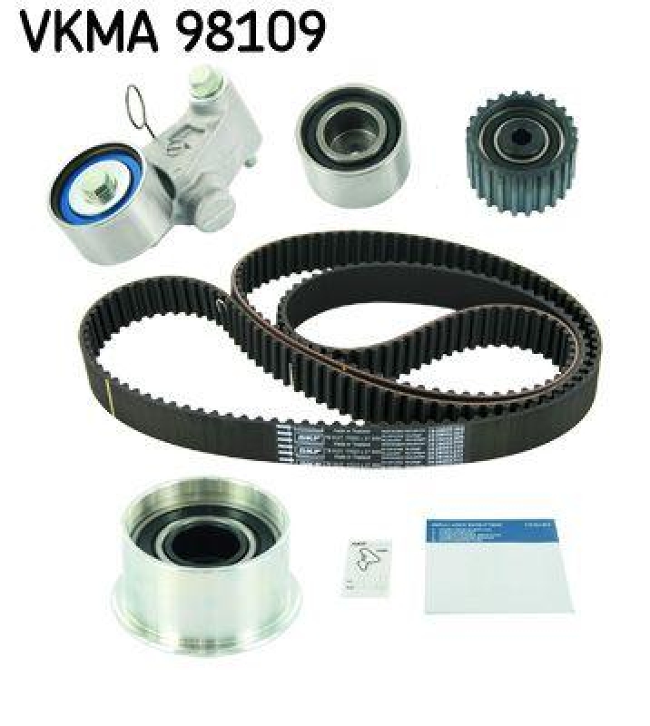 Bild von SKF VKMA 98109 Zahnriemensatz Zahnriemen Kit, Zahnriemenkit 223 mit abgerundetem Zahnprofil