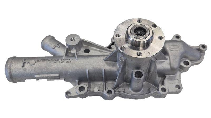 Bild von SKF VKPC 88864 Wasserpumpe Kühlmittelpumpe, Kühlwasserpumpe mit Dichtungen Metall für Keilrippenriementrieb MERCEDES-BENZ: Vito Minibus, Vito Mixto