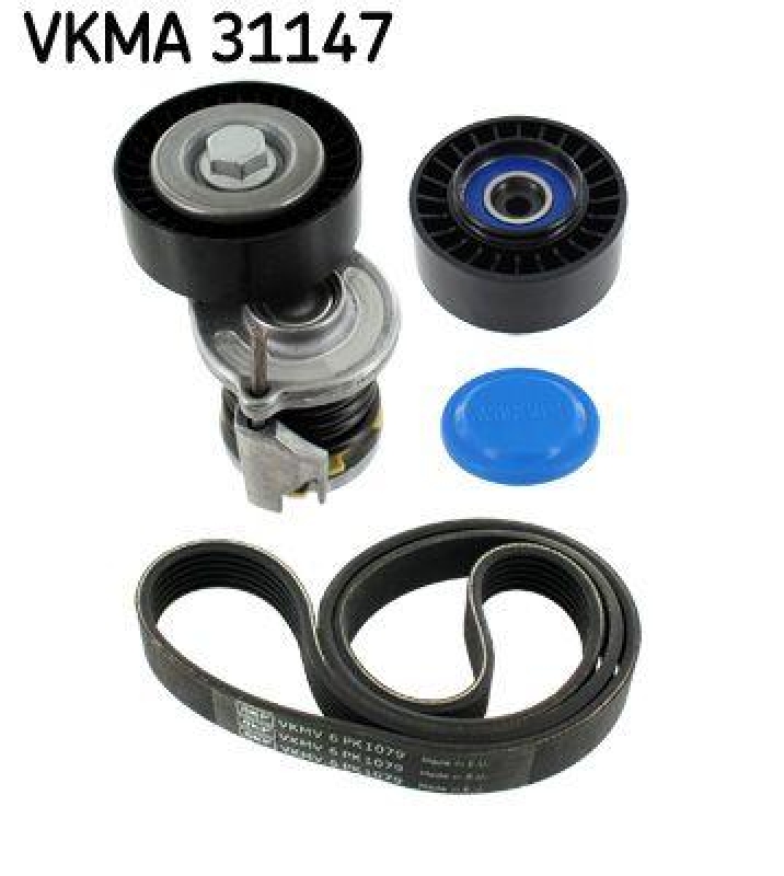 Bild von SKF Keilrippenriemensatz  für SKODA VW SEAT FIAT AUDI 038903315AP 71749444 038903315AN VKMA 31147