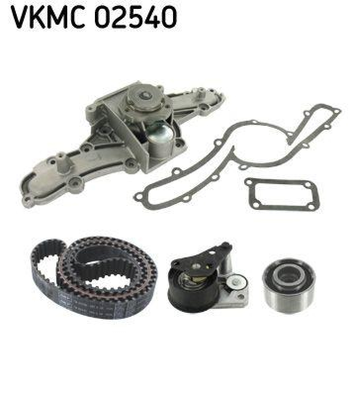 Bild von SKF Wasserpumpe + Zahnriemensatz Zähnez.: 185 VKMC 02540 Wasserpumpe + Zahnriemenkit ALFA ROMEO,LANCIA,147 (937),156 Sportwagon (932),GT (937)