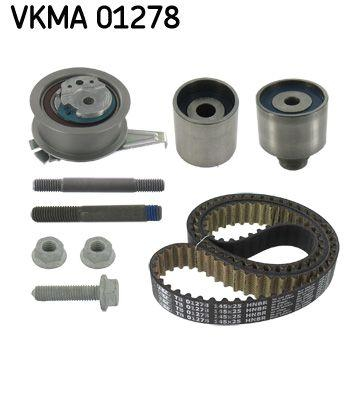 Bild von SKF Zahnriemensatz Zähnez.: 145 VKMA 01278 Zahnriemen Kit,Zahnriemenkit VW,AUDI,SKODA,Golf VII Schrägheck (5G1, BQ1, BE1, BE2),TIGUAN (5N_)