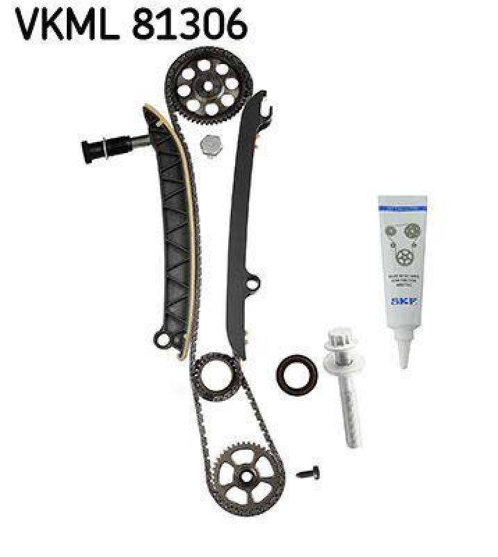 Bild von SKF VKML 81306 Steuerkettensatz mit Ölpumpenkette VOLKSWAGEN: Polo V Hatchback, GOLF 6, Golf Plus / Crossgolf, SKODA: Rapid Hatchback, Fabia 2