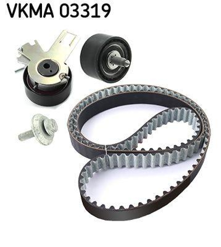 Bild von SKF VKMA 03319 Zahnriemensatz Zahnriemen Kit, Zahnriemenkit PEUGEOT: 208 I Hatchback, 308 II Box Body / Hatchback, 308 SW 2, CITROËN: C4 II Cactus