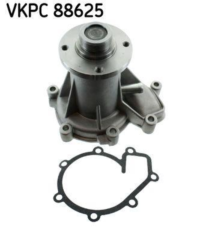 Bild von SKF VKPC 88625 Wasserpumpe Kühlmittelpumpe, Kühlwasserpumpe mit Dichtungen Gusseisen für Keilrippenriementrieb MERCEDES-BENZ: E-Class Saloon