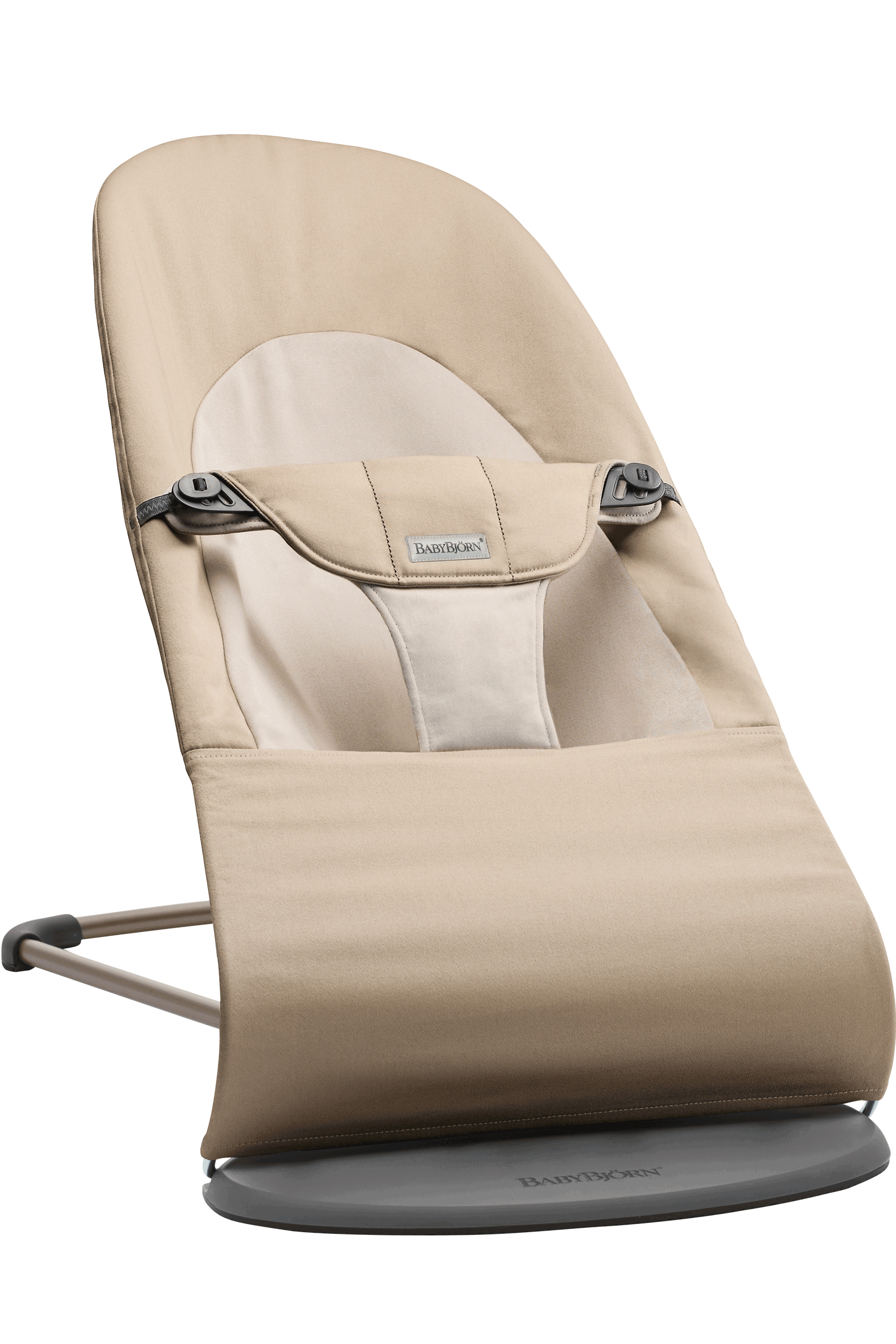 Bild von Babywippe Balance Soft - Khaki/Beige / Gewebt / Dunkelgrauer