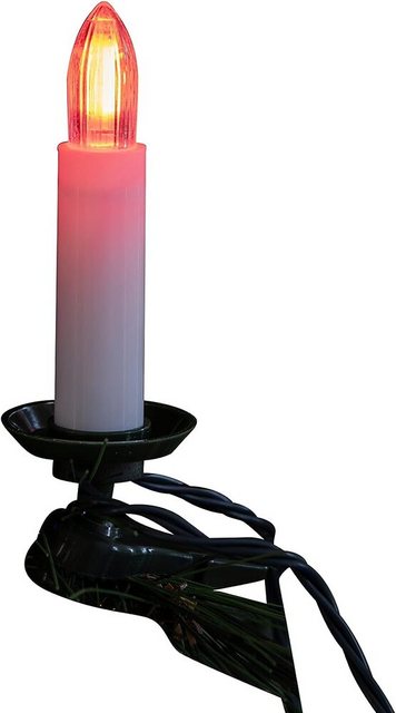 Bild von Konstsmide LED Baumkette, Topbirnen, One String", 25 bunte Dioden, 4,5V, Innen, 3,6W, grünes Kabel - 1133-500