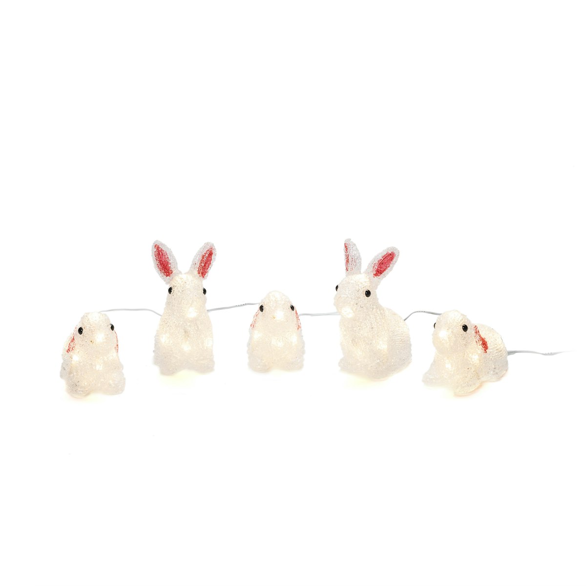 Bild von KONSTSMIDE LED-Lichterkette Osterhase, Osterdeko aussen, 40 warm weiße Dioden