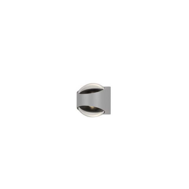Bild von KONSTSMIDE Außen-Wandleuchte 2-flammig, Aluminium, weiß, 5W, warmweiß, 1250lm, IP54, wassergeschützt, warmweiß