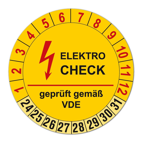 Bild von LYSCO Hinweisschild Elektro Prüfplaketten