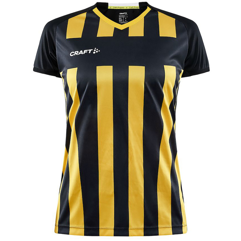 Bild von CRAFT Progress 2.0 Stripe Trikot Damen 999552 - black/sweden yellow S