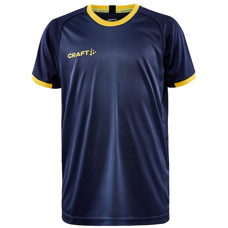 Bild von CRAFT Progress 2.0 Graphic Trikot Kinder 390552 - navy/sweden yellow 158/164