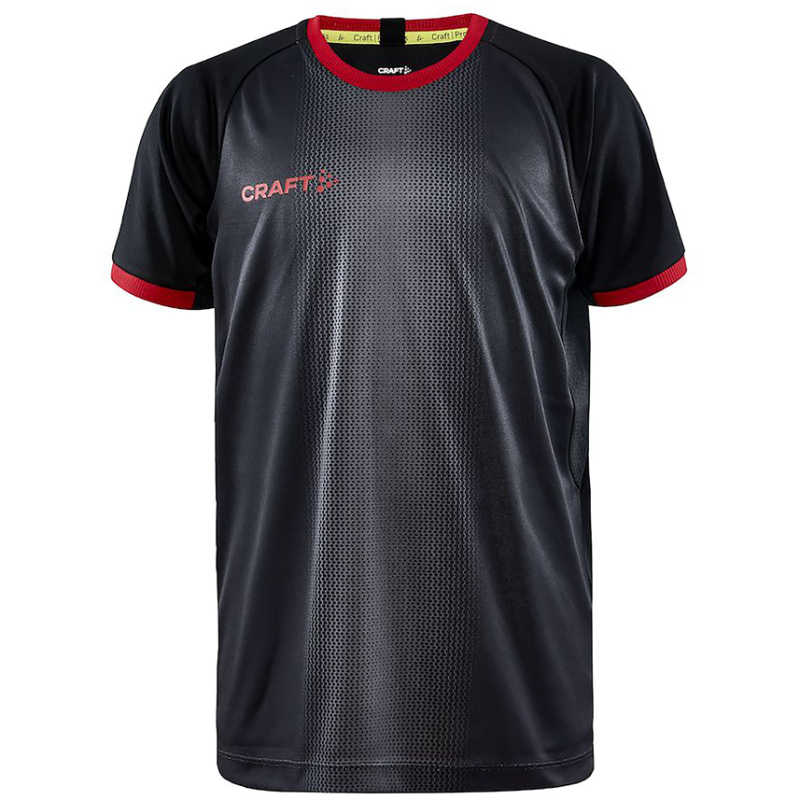 Bild von CRAFT Progress 2.0 Graphic Trikot Kinder 999430 - black/bright red 134/140