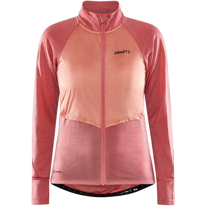 Bild von CRAFT ADV Bike SubZ Wool langarm Fahrradtrikot Damen 740716 - coral/glow S