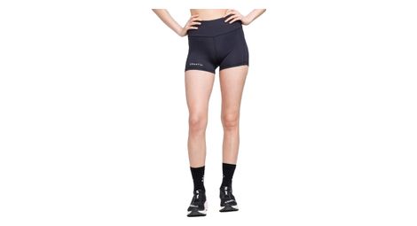 Bild von Craft ADV Essence Hot Pants 2 | Kurze Sporthose Damen M | Black | Hot Pants Damen mit extra breitem Bund mit Kordelzug | Recycelter Polyester | Handytasche im Bund | Kleine Schlüsseltasche