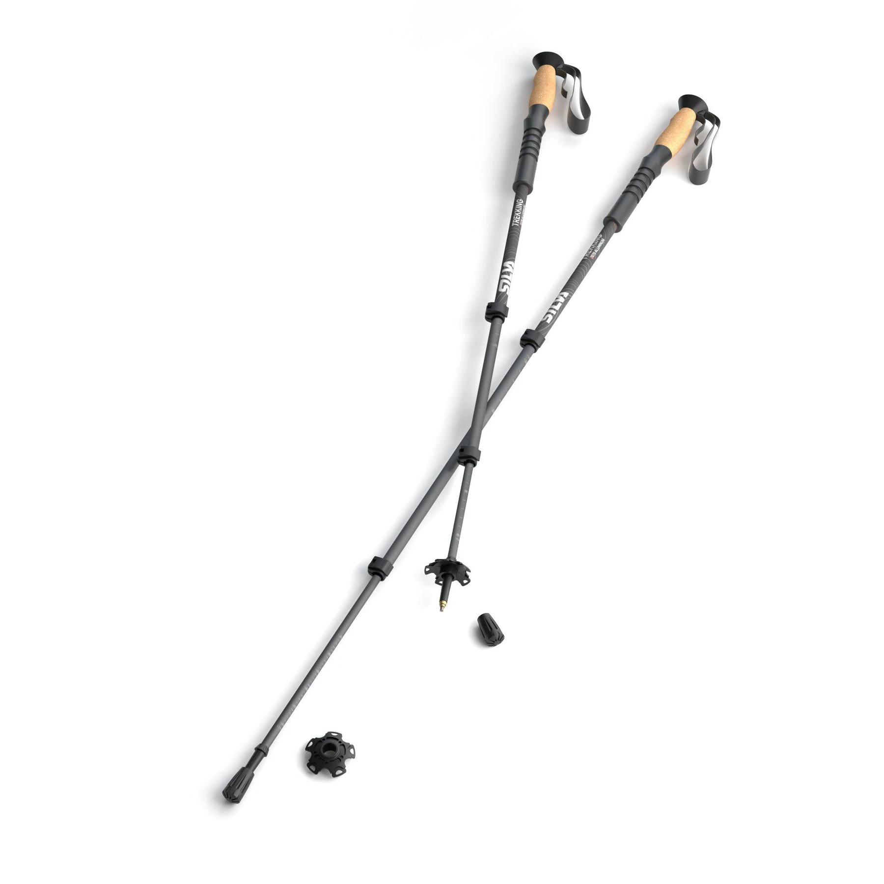 Bild von Silva - Trekking Poles Aluminum Cork - Trekkingstöcke Gr 110-140 cm grau