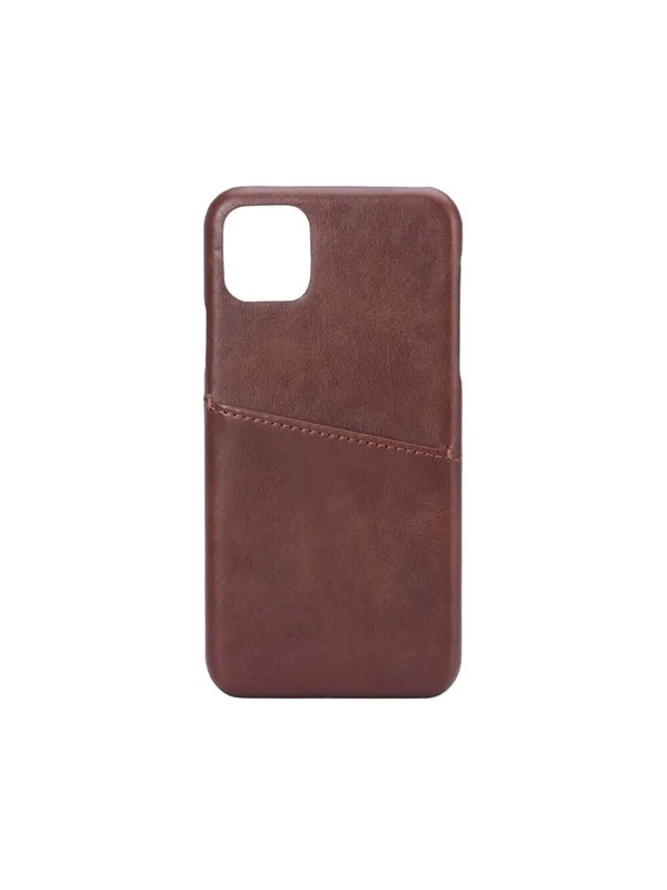 Bild von ONSALA Mobilecover Brown iPhone 11 Pro Max Creditcard Pocket