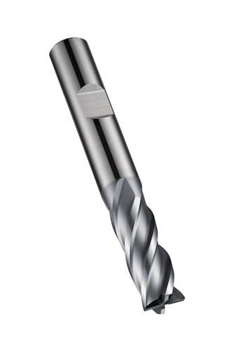 Bild von Dormer, Fräser, Schaftfräser S814HB DIN 6527 L Nenn-Ø 3 mm Gesamtlänge 57 mm Schneidenl HM AlCrN 34 ° Schneidenan...