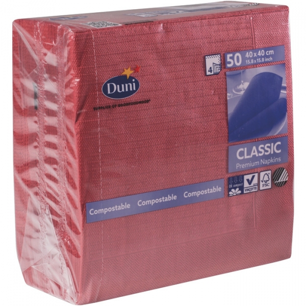 Bild von Duni Papierserviette Duni Klassik-Serv. bordeaux 40x40cm 154671