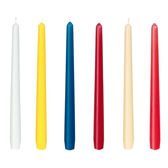 Bild von Duni Spitzkerze Leuchterkerzen, verschiedene Farben