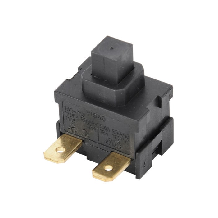Bild von Ein-/Ausschalter 2 Kontakte schwarz für u.a. AEG, Electrolux Staubsauger 2191305040