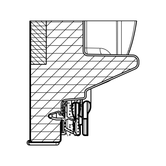 Bild von AEG Weiße Kühlschranktür - 538x1032mm 140028604019