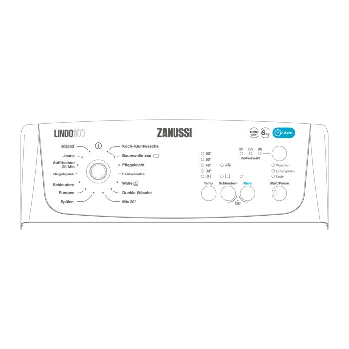 Bild von AEG Blendenhalter,gedruckt,Zanussi,ZWY61023KI,DE 140060564014