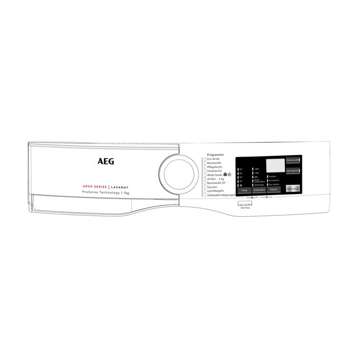 Bild von AEG Bedienblende, weiss, AEG 140204278018