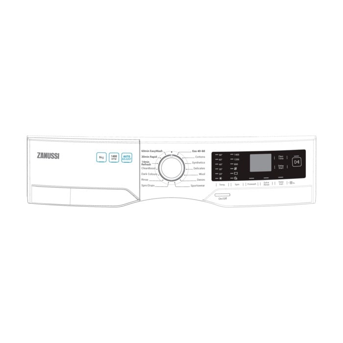 Bild von AEG Bedienblende, weiss, Zanussi 140209102023