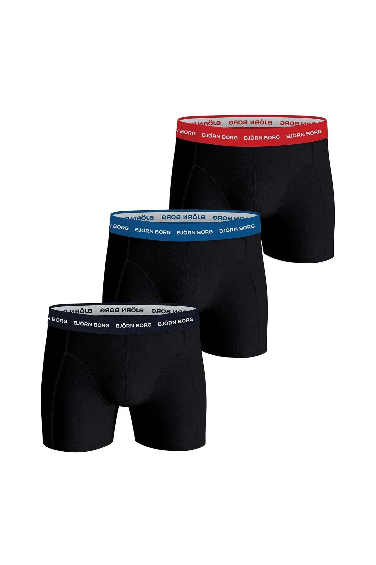 Bild von Björn Borg Björn Borg Boxershorts, 3er Pack Cotton Stretch Boxer Trunks, Baumwolle, Logobund für Herren - M