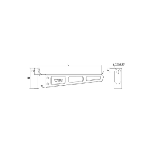 Bild von Wibe Cantilever Arm 50i-300: Flexibles Serverschrank Zubehör