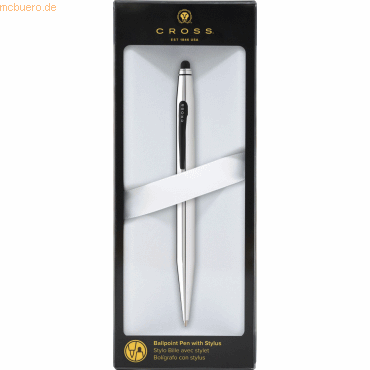 Bild von Füllfederhalter Drehkugelschreiber Tech 2 Stylus Glanzchrom Blister.