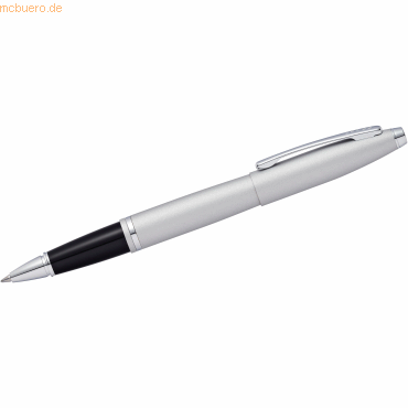 Bild von Füllfederhalter Rollerball Calais Mattchrom Geschenkbox.