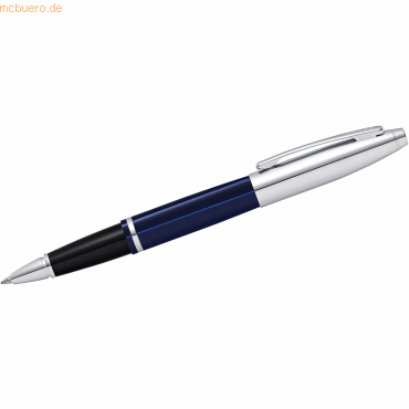 Bild von Füllfederhalter Rollerball Calais Blau-Lack Geschenkbox.