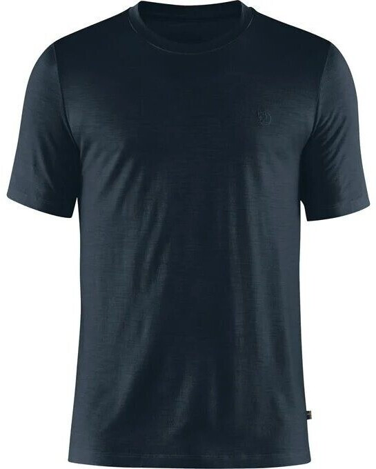 Bild von Fjällräven Abisko Wool SS M Herren T-Shirt (Dunkelblau L) Laufbekleidung