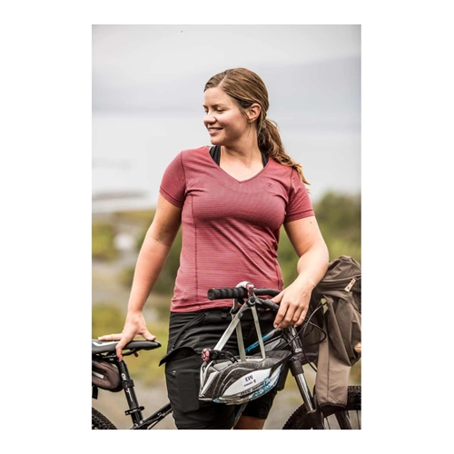 Bild von Fjällräven Abisko Cool Damen T-Shirt (Blau S ) Laufbekleidung