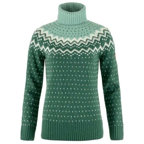 Bild von Fjällräven Damen Övik Knit Roller Neck Sweatshirt, Deep Patina/Misty Green, L