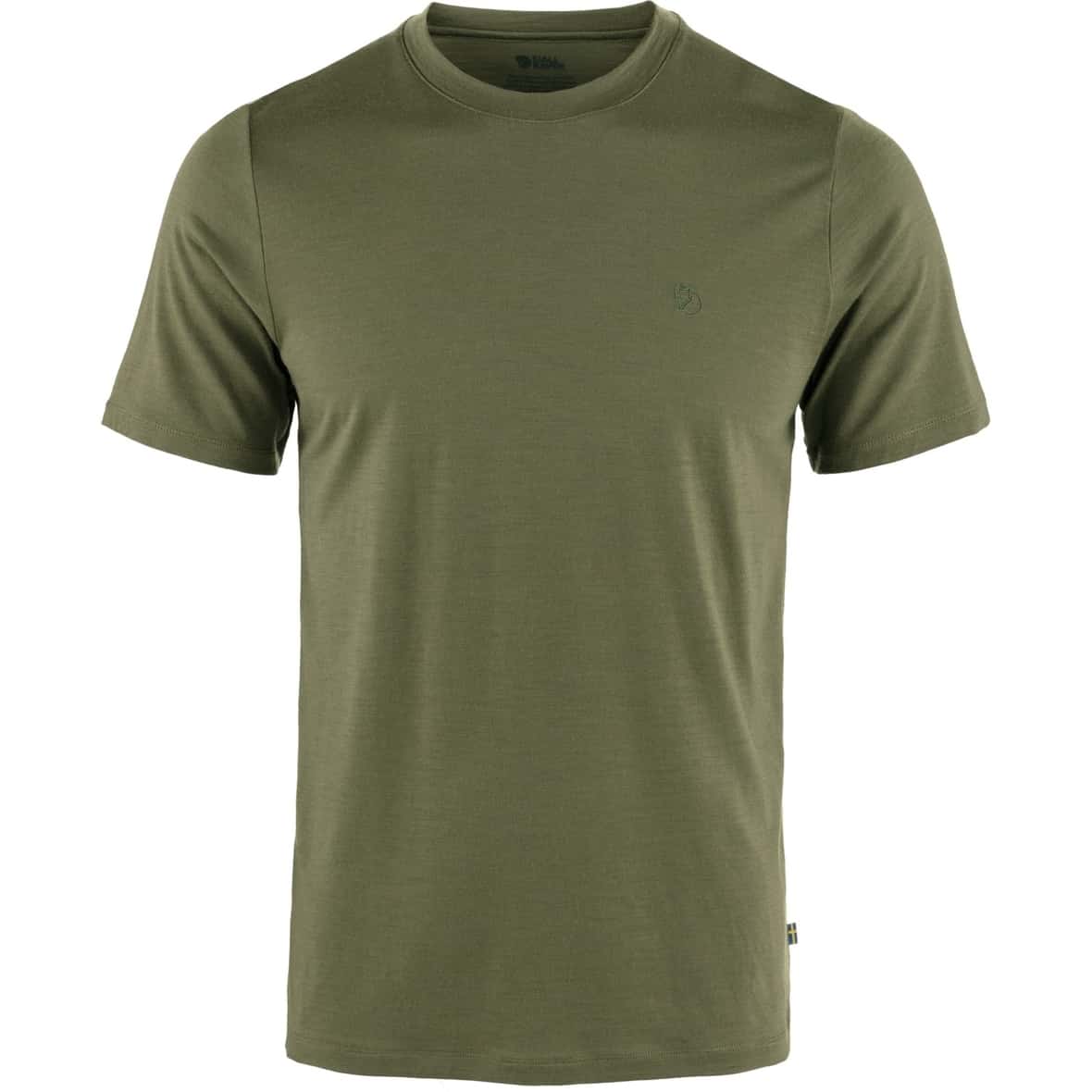 Bild von Fjällräven Abisko Wool SS M Herren T-Shirt (Oliv XXL) Laufbekleidung