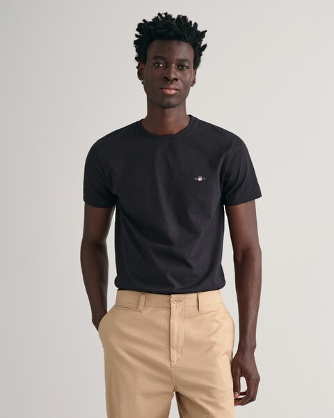 Bild von Gant T-Shirt »SLIM SHIELD SS T-SHIRT«, mit Logostickerei auf der Brust