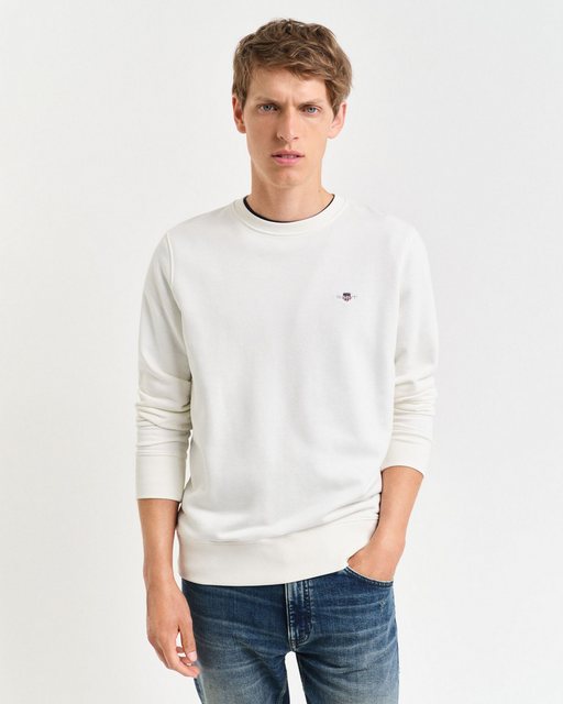 Bild von Regular Fit Sweatshirt mit Label-Stitching Modell 'SHIELD'