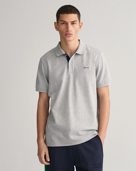 Bild von Gant Poloshirt »REG CONTRAST PIQUE SS RUGGER«, mit kontrastfarbenen Einsätzen