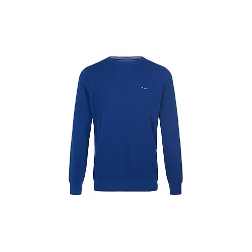 Bild von Strickpullover Rundhals-Ausschnitt von GANT in Blau