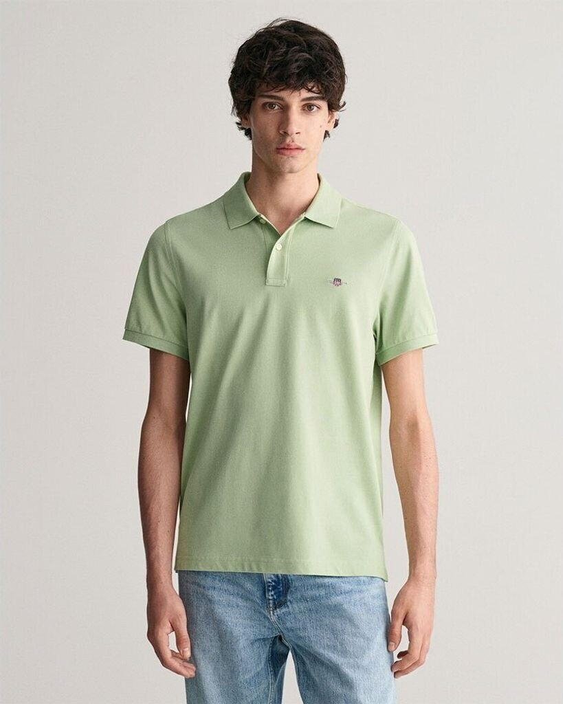 Bild von GANT Regular Fit Shield Piqué Poloshirt (2210) milky matcha