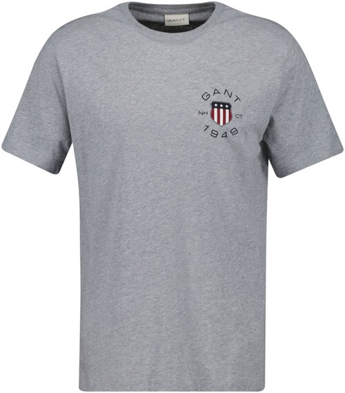 Bild von Gant T-Shirt »PRINT SS TSHIRT«, Kontrastfarbene Stickerei auf der Brust